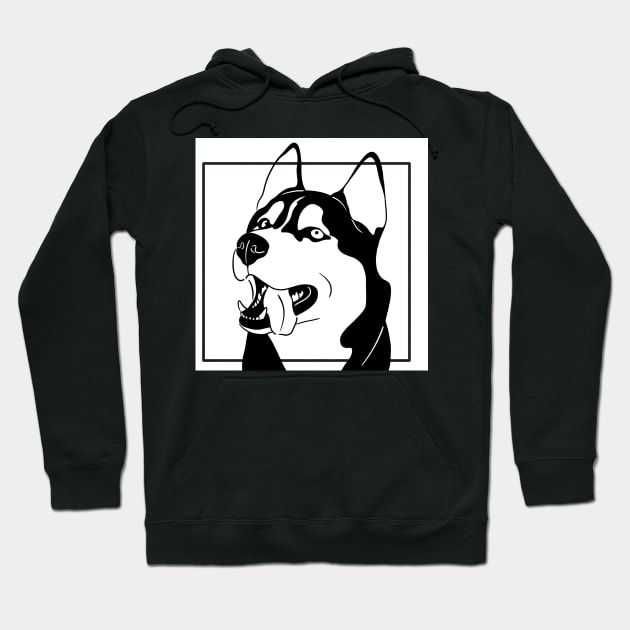 Siberian Husky Hoodie by ImaginativeWild